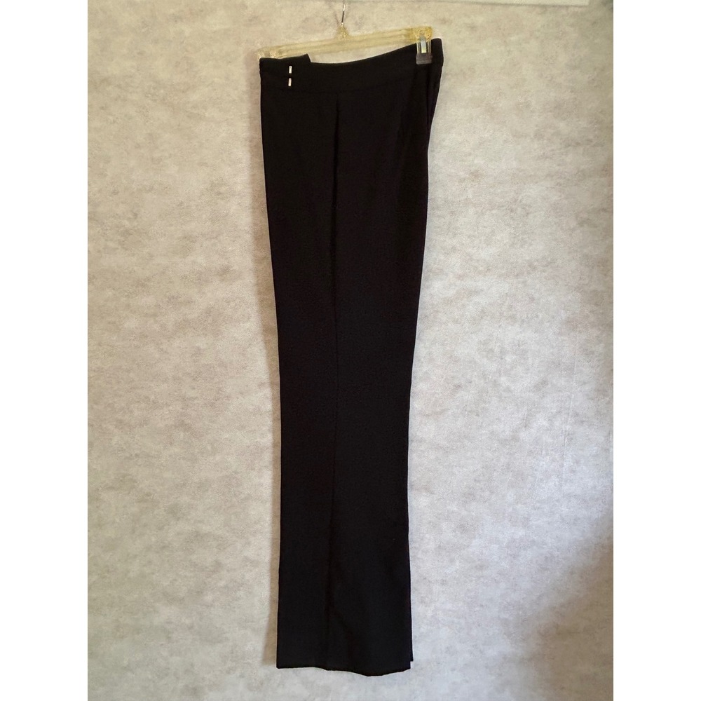 George Stretch Black Dress Pants Womens Size 8 Average Flare Leg Work Trousers